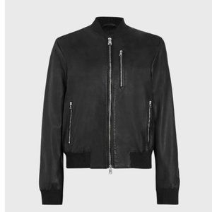 AllSaints Remy Leather Bomber Jacket